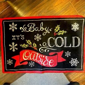 “Baby it’s cold outside” Christmas carpet